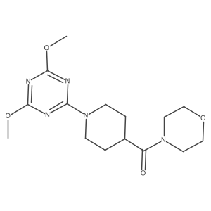 2,4-Dimethoxy-6-[4-(morpholine-4-carbonyl)piperidin-1-yl]-1,3,5-triazine Structure