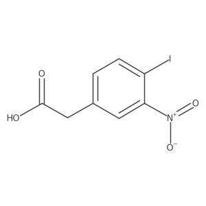 2-(4-Iodo-3-nitrophenyl)acetic acid Structure