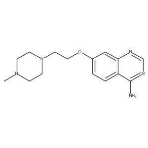 4-Amino-7-[2-(4-methylpiperazin-1-yl)ethoxy]quinazoline结构式
