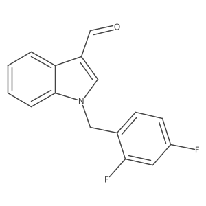 1-(2,4-Difluorobenzyl)-3-formyl-1H-indole结构式