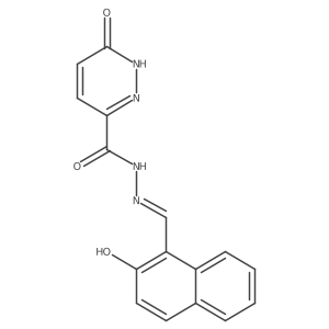 (E)-N'-((2-hydroxynaphthalen-1-yl)methylene)-6-oxo-1,6-dihydropyridazine-3-carbohydrazide Structure