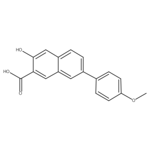 3-Hydroxy-7-(4-methoxyphenyl)-2-naphthalenecarboxylic acid结构式