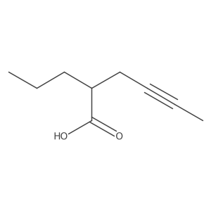 2-Propyl-4-hexynoic acid结构式