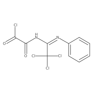 2-Oxo-2-[[2,2,2-trichloro-1-(phenylimino)ethyl]amino]acetyl chloride Structure