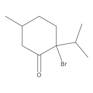 2-Bromo-5-methyl-2-(1-methylethyl)cyclohexanone Structure