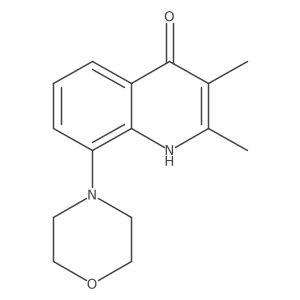2,3-Dimethyl-8-(4-morpholinyl)-4-quinolinol结构式