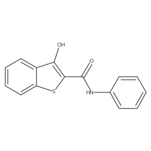 3-Hydroxy-N-phenyl-1-benzothiophene-2-carboxamide Structure