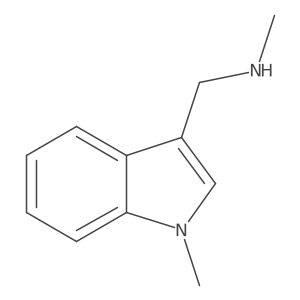 1-Methyl-3-(methylaminomethyl)indole Structure