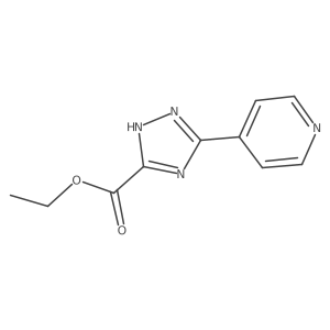 ethyl 3-(pyridin-4-yl)-1H-1,2,4-triazole-5-carboxylate结构式