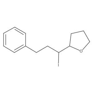 Furan, tetrahydro-2-[(1R)-1-iodo-3-phenylpropyl]-, (2R)- Structure