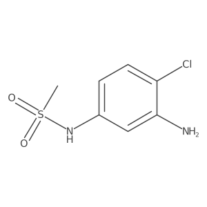 N-(3-amino-4-chlorophenyl)methanesulfonamide结构式
