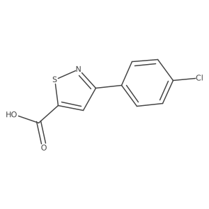 3-(4-Chlorophenyl)-1,2-thiazole-5-carboxylic acid结构式