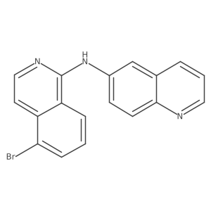 5-Bromo-1-(quinolin-6-yl)aminoisoquinoline Structure