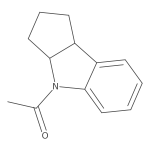 1-(1,3,3a,8b-Tetrahydrocyclopenta[b]indol-4(2H)-yl)ethanone结构式