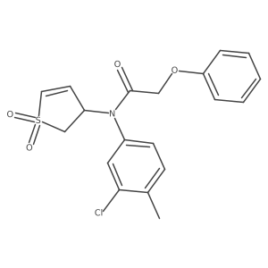 N-(3-chloro-4-methylphenyl)-N-(1,1-dioxido-2,3-dihydrothiophen-3-yl)-2-phenoxyacetamide Structure