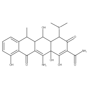(4S,4aR,5S,5aR,6R,12aS)-12-Amino-4-(dimethylamino)-1,4,4a,5,5a,6,11,12a-octahydro-3,5,10,12a-tetrahydroxy-6-methyl-1,11-dioxo-2-naphthacenecarboxamide Structure