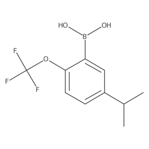 5-Isopropyl-2-(trifluoromethoxy)phenyl boronic acid结构式