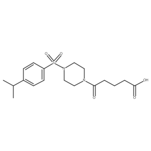 5-Oxo-5-{4-[4-(propan-2-yl)benzenesulfonyl]piperazin-1-yl}pentanoic acid Structure
