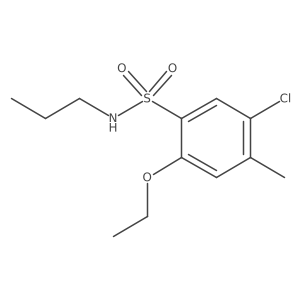 5-chloro-2-ethoxy-4-methyl-N-propylbenzenesulfonamide结构式