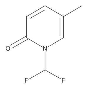 1-(Difluoromethyl)-5-methyl-1,2-dihydropyridine-2-one结构式