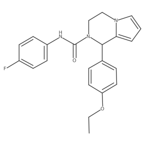 1-(4-ethoxyphenyl)-N-(4-fluorophenyl)-3,4-dihydropyrrolo[1,2-a]pyrazine-2(1H)-carboxamide Structure
