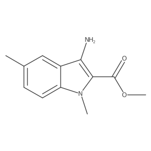 methyl 3-amino-1,5-dimethyl-1H-indole-2-carboxylate Structure