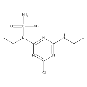 Phosphoric triamide, N-[4-chloro-6-(ethylamino)-s-triazin-2-yl]-N-ethyl- Structure