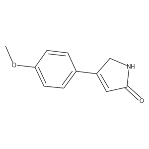 1,5-Dihydro-4-(4-methoxyphenyl)-2H-pyrrol-2-one Structure