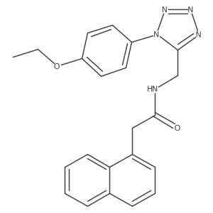 N-((1-(4-ethoxyphenyl)-1H-tetrazol-5-yl)methyl)-2-(naphthalen-1-yl)acetamide结构式