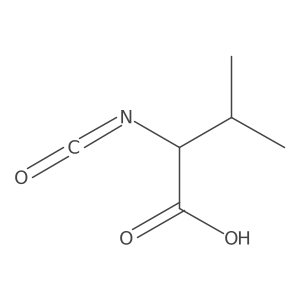 2-Isocyanato-3-methylbutanoicacid Structure