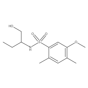 N-[1-(hydroxymethyl)propyl]-5-methoxy-2,4-dimethylbenzenesulfonamide Structure