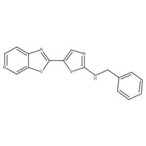 n-Benzyl-5-(thiazolo[5,4-c]pyridin-2-yl)thiazol-2-amine Structure