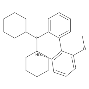 2'-(Dicyclohexylphosphino)-6-methoxy-[1,1'-biphenyl]-2-ol Structure