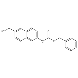 Benzyl 7-(hydroxymethyl)-1,5-naphthyridin-3-ylcarbamate结构式