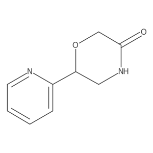6-(Pyridin-2-yl)morpholin-3-one结构式
