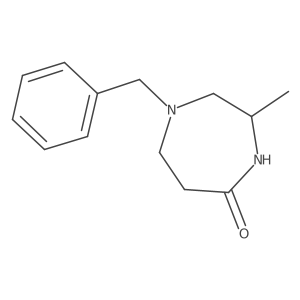 1-Benzyl-3-methyl-1,4-diazepan-5-one结构式
