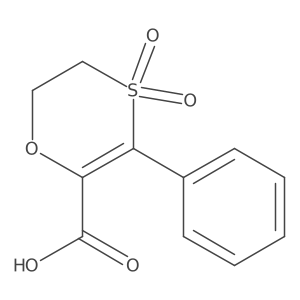 O=C(O)C1=C(c2ccccc2)S(=O)(=O)CCO1结构式