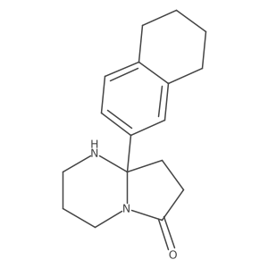8a-(5,6,7,8-Tetrahydronaphthalen-2-yl)-octahydropyrrolo[1,2-a]pyrimidin-6-one Structure