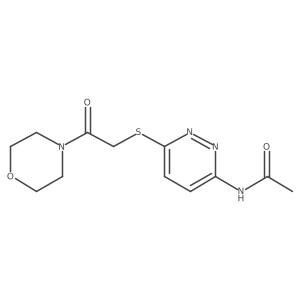 N-(6-((2-morpholino-2-oxoethyl)thio)pyridazin-3-yl)acetamide结构式