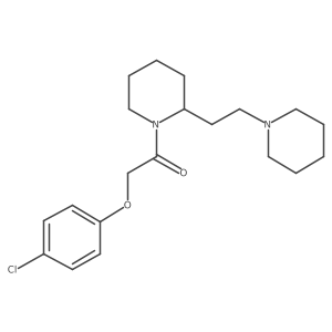 1-[(4-Chlorophenoxy)acetyl]-2-(2-piperidin-1-ylethyl)piperidine Structure