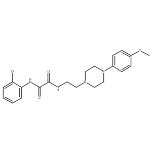 N1-(2-chlorophenyl)-N2-(2-(4-(4-methoxyphenyl)piperazin-1-yl)ethyl)oxalamide结构式