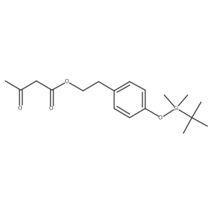 2-[4-[[(1,1-Dimethylethyl)dimethylsilyl]oxy]phenyl]ethyl 3-oxobutanoate结构式