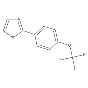 2-[4-(Trifluoromethoxy)phenyl]-1,3-thiazole结构式