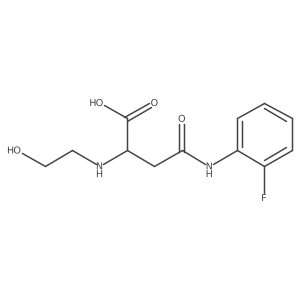 4-((2-Fluorophenyl)amino)-2-((2-hydroxyethyl)amino)-4-oxobutanoic acid结构式