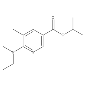 6-(Ethylmethylamino)-5-methylnicotinic acid isopropyl ester结构式