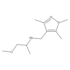 (1-Methoxypropan-2-yl)[(trimethyl-1H-pyrazol-4-yl)methyl]amine Structure