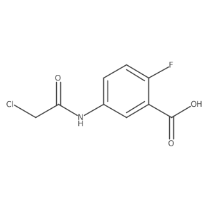 5-(2-Chloroacetamido)-2-fluorobenzoic acid结构式