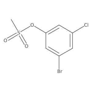 Phenol, 3-bromo-5-chloro-, 1-methanesulfonate Structure