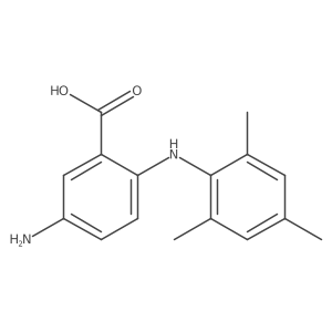 5-amino-2-(2,4,6-trimethylanilino)benzoic acid Structure