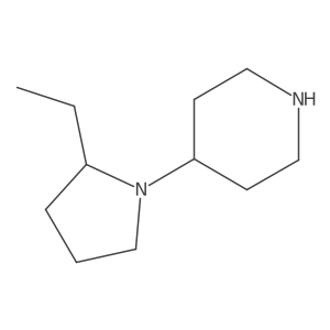 4-(2-Ethylpyrrolidin-1-yl)piperidine Structure